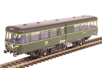 Park Royal Railbus SC79970 in BR green with speed whiskers
