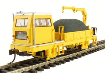 Ballast Vehicle with Crane in yellow (DCC On Board)
