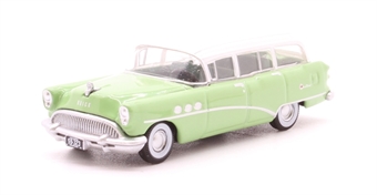 Buick Century Estate Wagon 1954 in Willow green & Arctic white