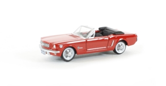 1965 Ford Mustang Convertible in Poppy Red