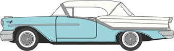 Oldsmobile 88 Convertible 1957 in two-tone blue & white
