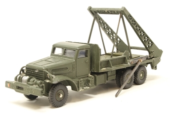 Pontoon bridge military truck
