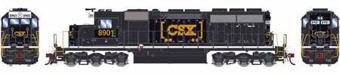 SD40 EMD 8909 of CSX (Box Car Logo) 