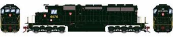 SD40 EMD 6076 of the Pennsylvania (Dark Green) - digital sound fitted