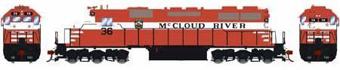 SD38 EMD 36 of the McCloud River - digital sound fitted