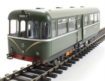 AC Cars Railbus W79978 in BR dark green with speed whiskers