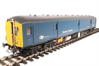 Class 128 parcels DMU M55994 in BR blue with yellow ends