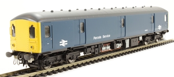 Class 128 parcels DMU M55993 in BR Blue with full yellow ends and flush fronts