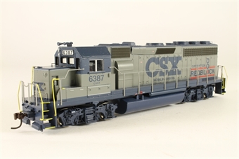 GP40-2 EMD 6387 of the CSX (Operation Redblock)