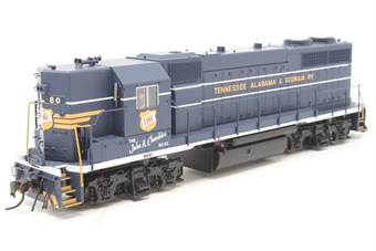 GP38 EMD 80 of the Tennessee, Alabama & Georgia - digital fitted