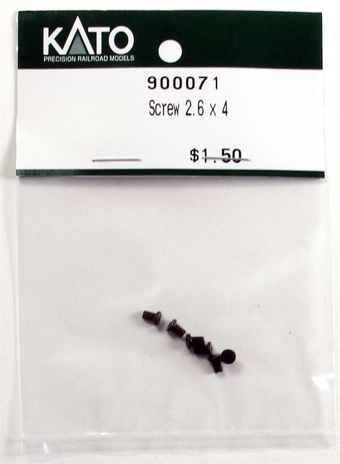 Round Head Screws of the 2.6 x 4mm - pack of 6