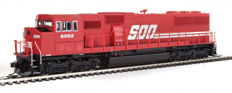 SD60M EMD 6062 of the Soo Line - 3-piece windshield
