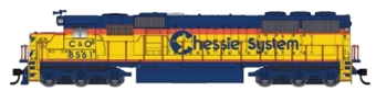 SD50 EMD 8569 of the Chessie System