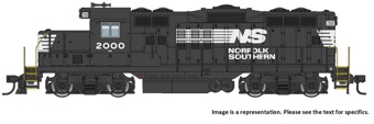 GP9 EMD Phase II 2001 of the Norfolk Southern - chopped nose 