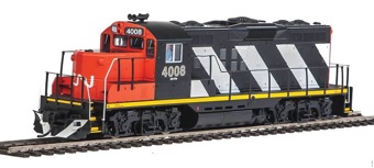 GP9 EMD Phase II 4008 with chopped nose of the Canadian National