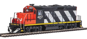 GP9 EMD Phase II 4017 with chopped nose of the Canadian National