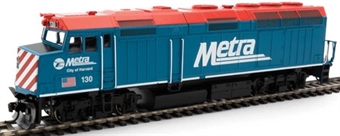 F40PH EMD 130 of the Metra