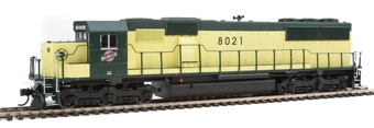 SD60 EMD 8052 of the Chicago and North Western - digital sound fitted