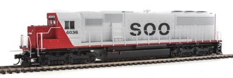 SD60 EMD 6036 of the Soo Line - digital sound fitted