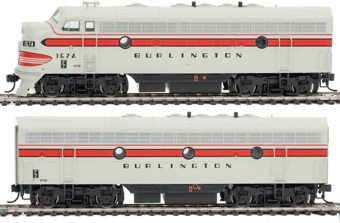 F7 A/B EMD set 167A & 167B of the Chicago Burlington and Quincy - digital sound fitted
