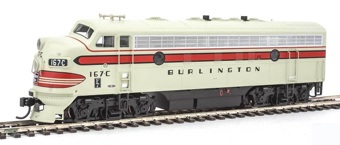 F7A EMD 167C of the Chicago Burlington and Quincy - digital sound fitted