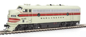 F7A EMD 169C of the Chicago Burlington and Quincy - digital sound fitted