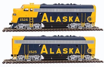 F7 A/B EMD set 1524 & 1525 of the Alaska - digital sound fitted