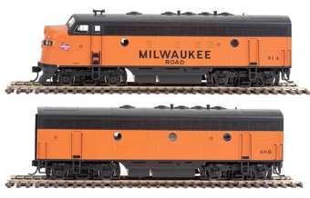 F7 A/B EMD set 81A & 68B of the Milwaukee Road - digital sound fitted