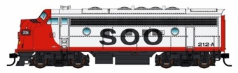 F7 A EMD 2202B of the Soo Line - digital sound fitted