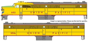 PA/PB Alco set 603 & 605B of the Union Pacific 