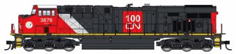 ES44 GE 3876 of the Canadian National - 100th anniversary - digital sound fitted