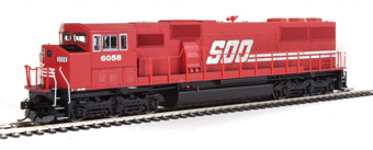 SD60M EMD 6058 of the Soo Line - 3-piece windshield - digital sound fitted