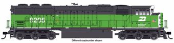 SD60M EMD 9205 of the BNSF - 3-piece windshield - digital sound fitted