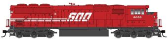 SD60M EMD 6060 of the Soo Line - 3-piece windshield - digital sound fitted
