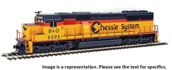 SD50 EMD 8583 of the Chessie System - digital sound fitted