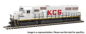 SD50 EMD 711 of the Kansas City Southern - digital sound fitted
