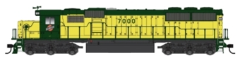 SD50 EMD 7000 of the Chicago and North Western - digital sound fitted