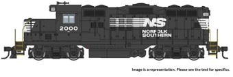 GP9 EMD Phase II 2002 of the Norfolk Southern - chopped nose - digital sound fitted