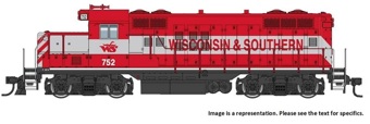 GP9 EMD Phase II 753 of the Wisconsin and Southern - chopped nose - digital sound fitted