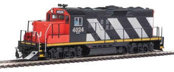 GP9 EMD Phase II 4024 with chopped nose of the Canadian National - digital sound fitted