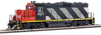 GP9 EMD Phase II 4031 with chopped nose of the Canadian National - digital sound fitted