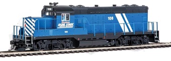 GP9 EMD Phase II 108 of the Montana RailLink - chopped nose - digital sound fitted