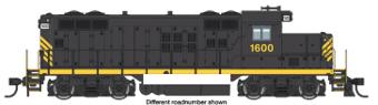 GP9 EMD Phase II 1606 - chopped nose - unlettered- digital sound fitted