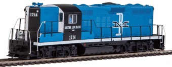 GP9 EMD Phase II 1701 of the Boston and Maine - high hood - digital sound fitted
