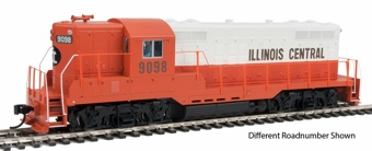 GP9 EMD Phase II 9098 of the Illinois Central - high hood - digital sound fitted