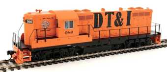 GP9 EMD Phase II 980 of the Detroit Toledo and Ironton - high hood - digital sound fitted