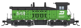 NW2 EMD Phase V 548 of the Burlington Northern - digital sound fitted