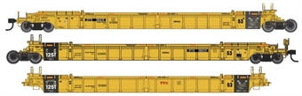 53' Well Car NSC 3-unit set, DTTX #785070