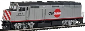 F40PH EMD 919 "County of Santa Clara" of the Caltrain 