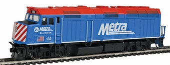 F40PH EMD 132 "City of Harvard" of the Metra 